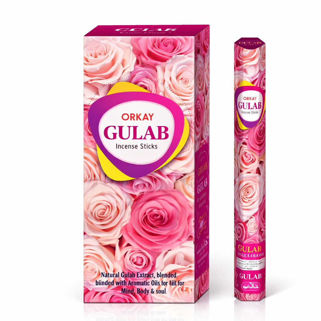 Encens à la Rose – Lot de 120 Bâtonnets