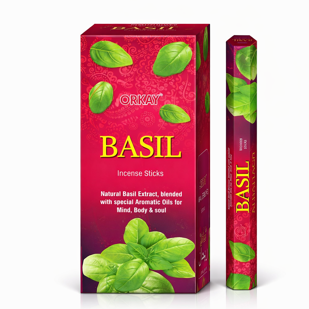 Encens Basilic – Lot de 120 Bâtonnets
