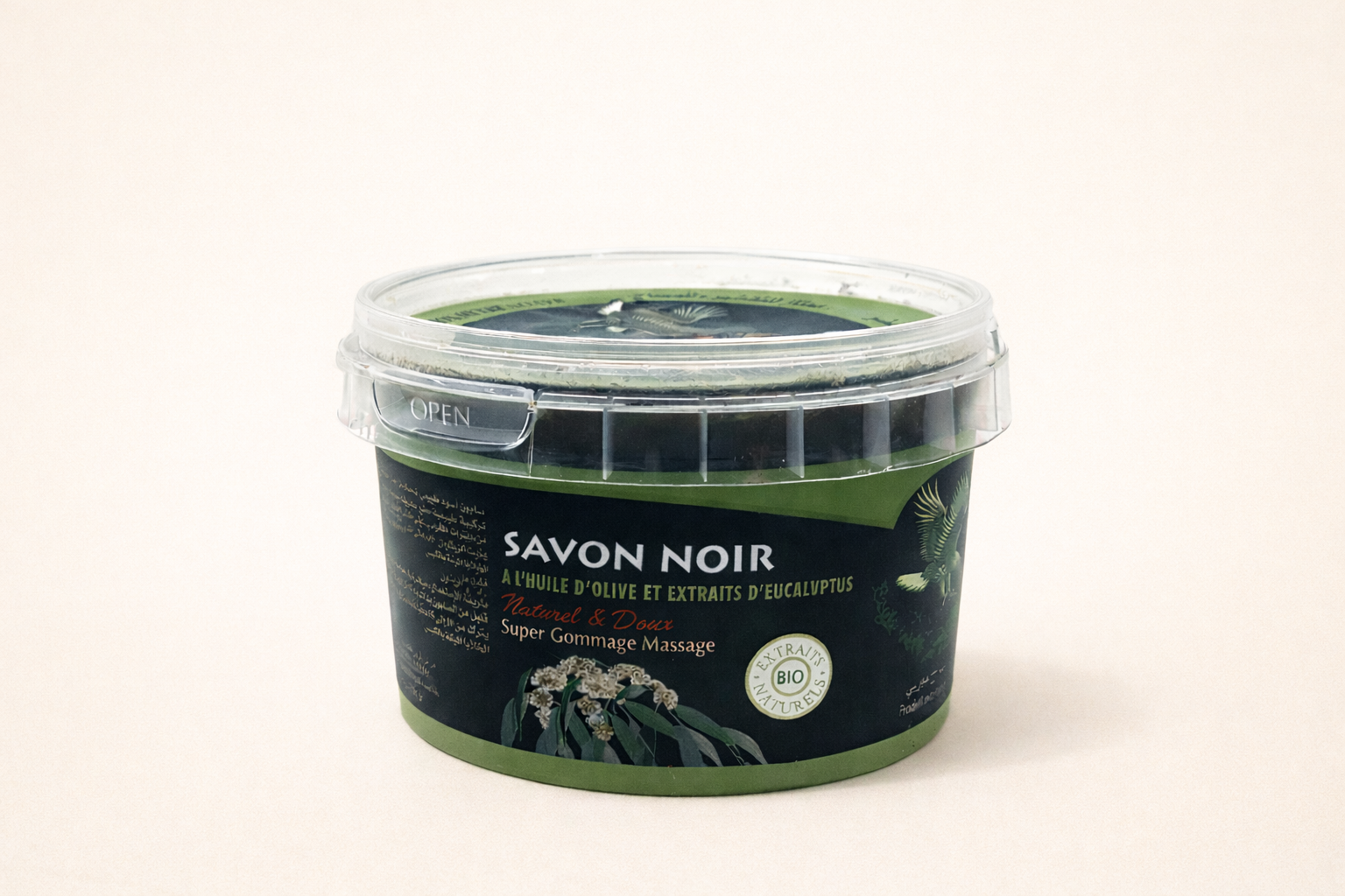 Savon Noir Olive & Eucalyptus 200g – Lot de 6