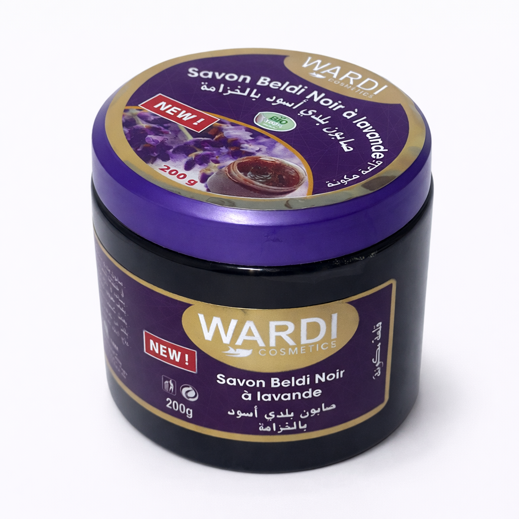 Savon Noir à la Lavande 200g – Lot de 6