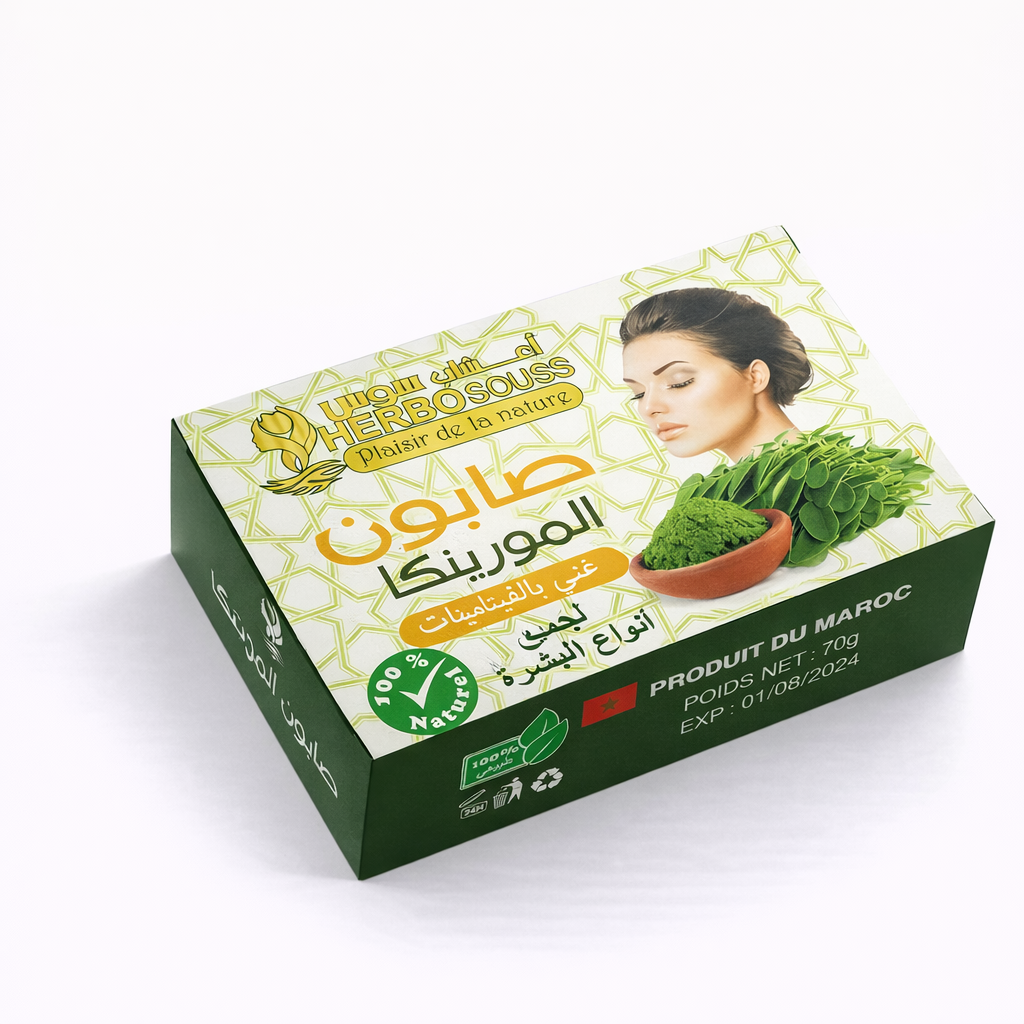 Savon au Moringa Naturel – Lot de 12