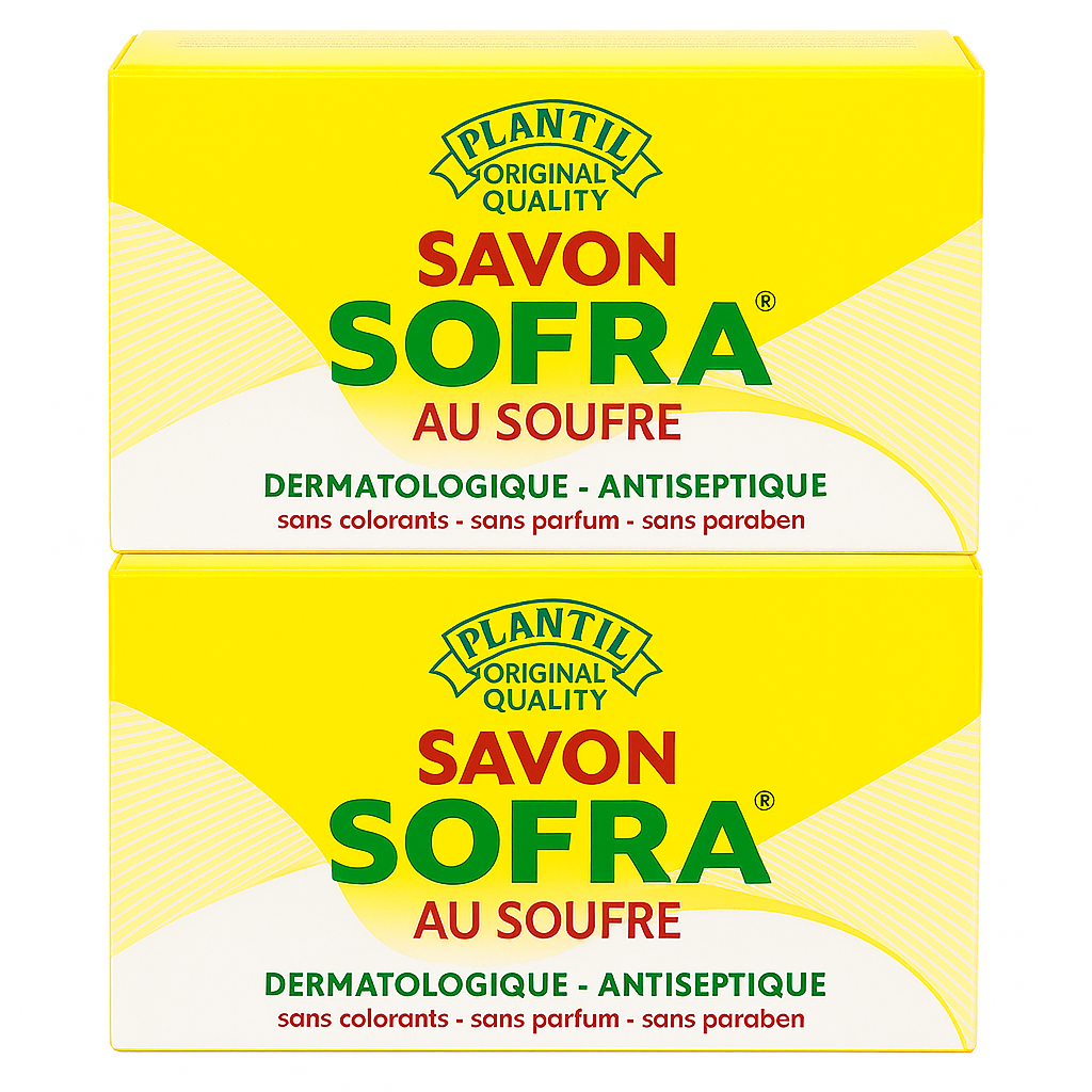 Savon au Soufre Dermatologique – PLANTIL– Lot de 12