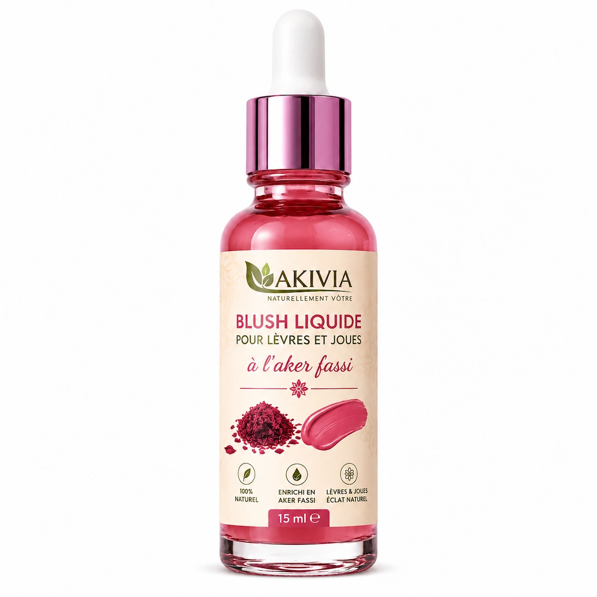Blush Liquide Lèvres & Joues à l’Aker Fassi – 15 ml