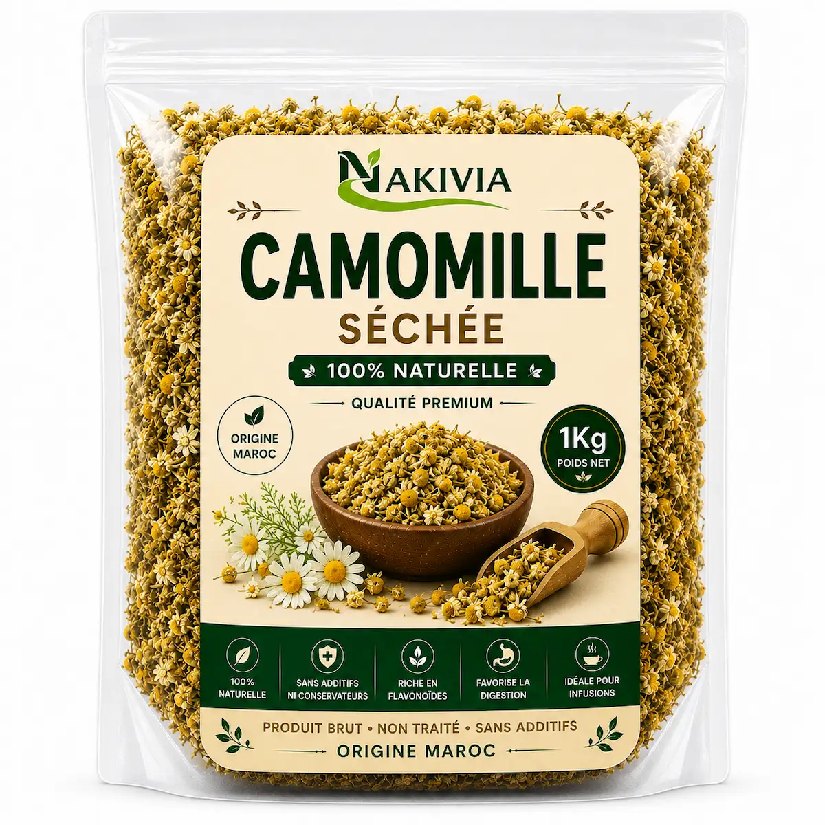 Camomille Séchée – 1 kg