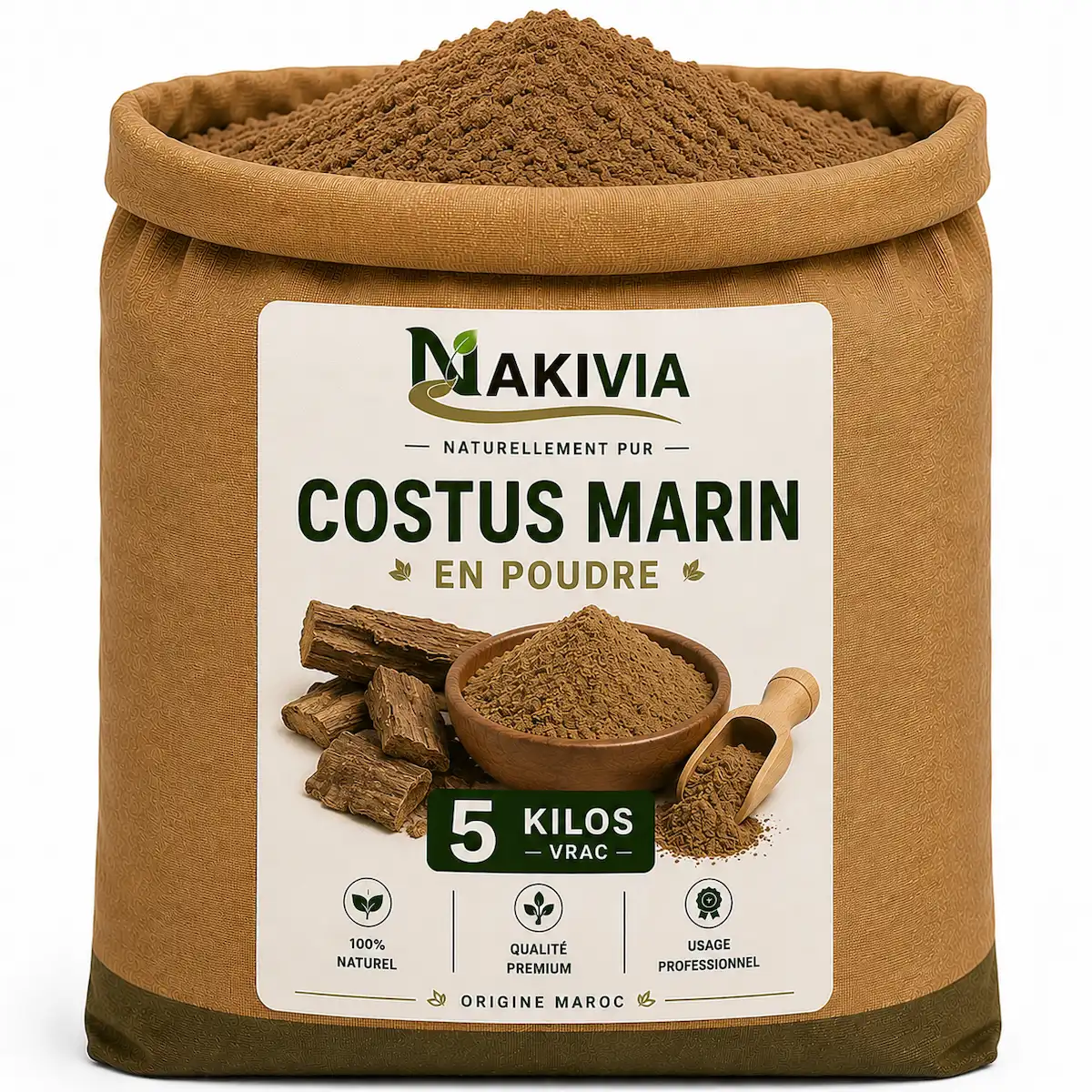 Costus Marin en Poudre – 5 kg en vrac