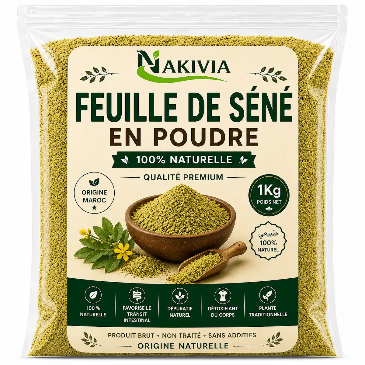 Feuilles de Séné en Poudre – 1 kg