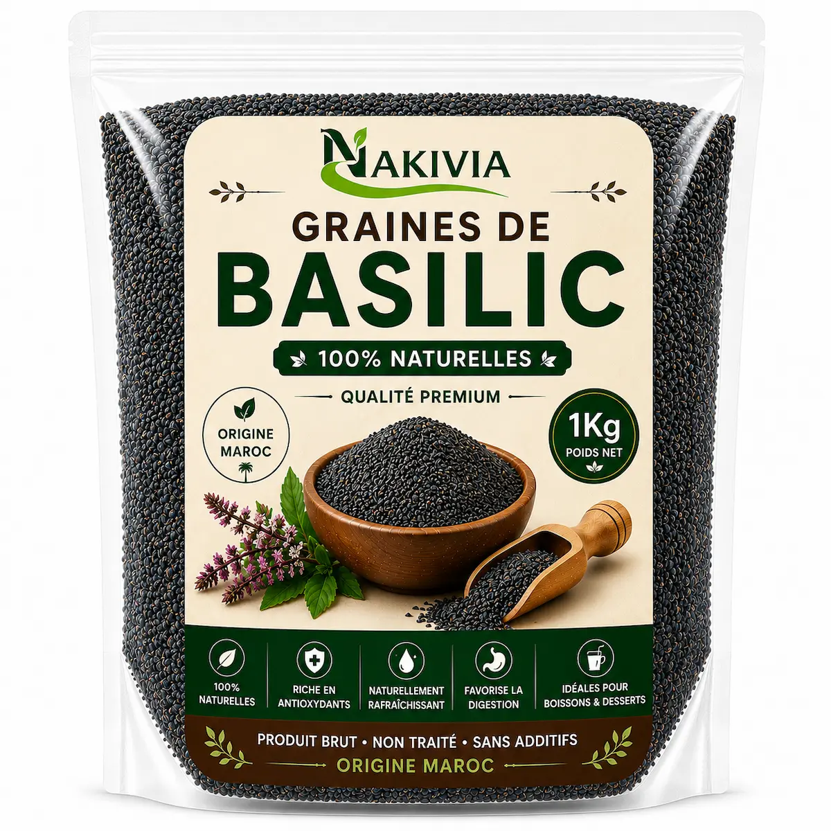 Graines de Basilic – 1 kg