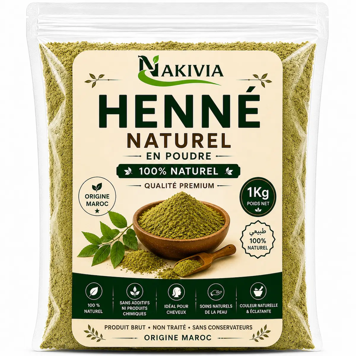 Henné Naturel en Poudre – 1 kg