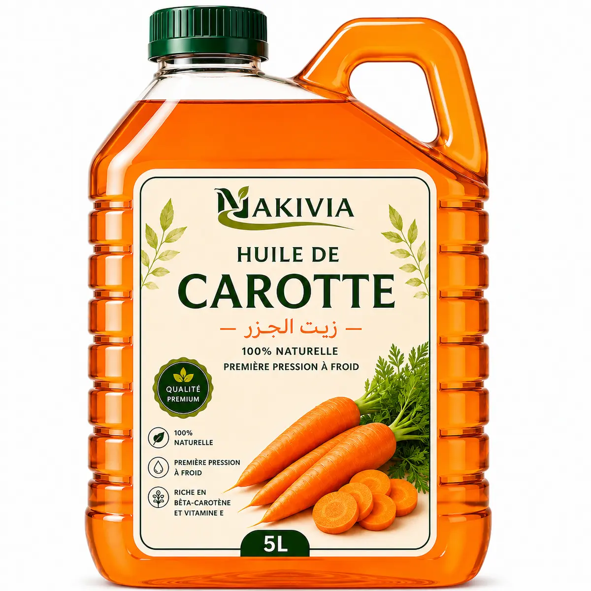 Huile de Carotte – 5 L en vrac