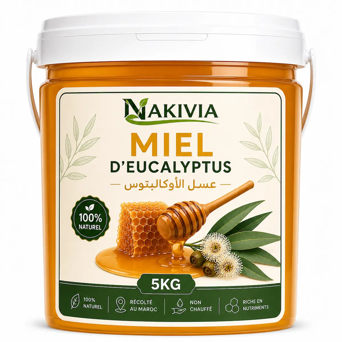 Miel d’Eucalyptus – 5 kg en vrac