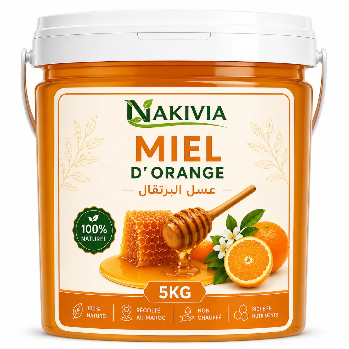 Miel d’Oranger – 5 kg en vrac