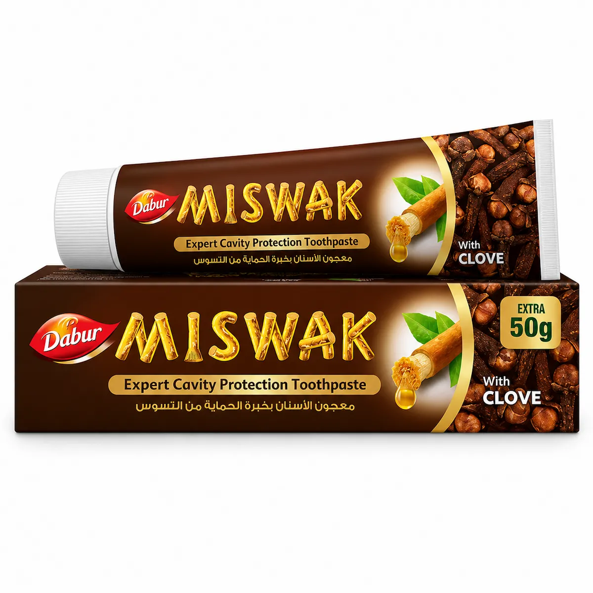 Miswak Dabur Clou de Girofle 170g – Lot de 6