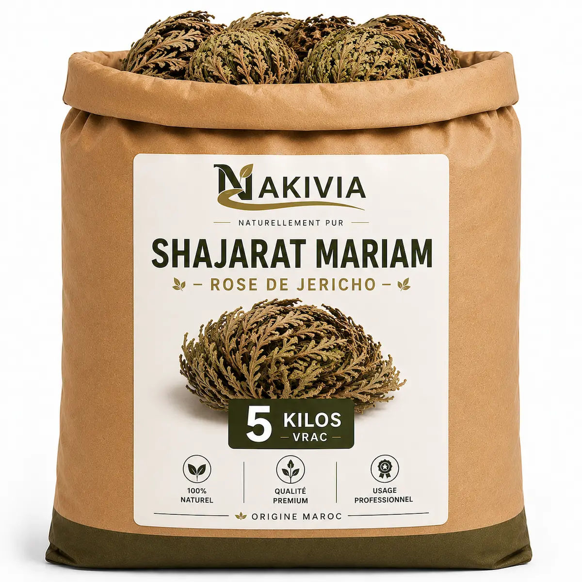 Rose de Jéricho (Shajarat Mariam) – 5 kg en vrac