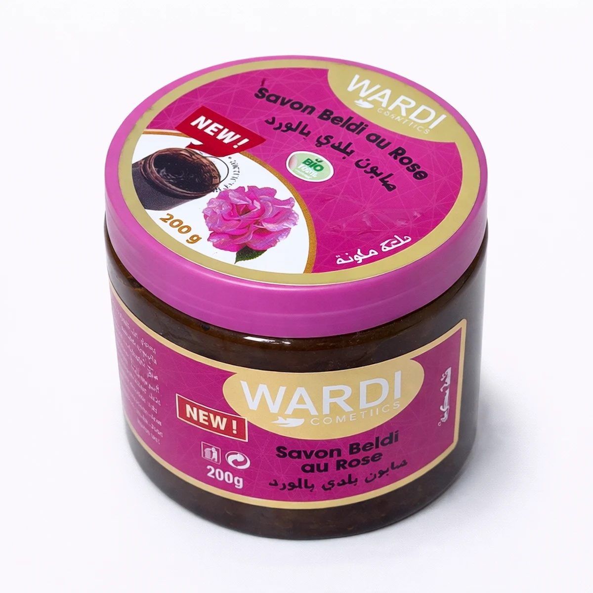 Savon Noir aux Extraits de Roses 200g – Lot de 6