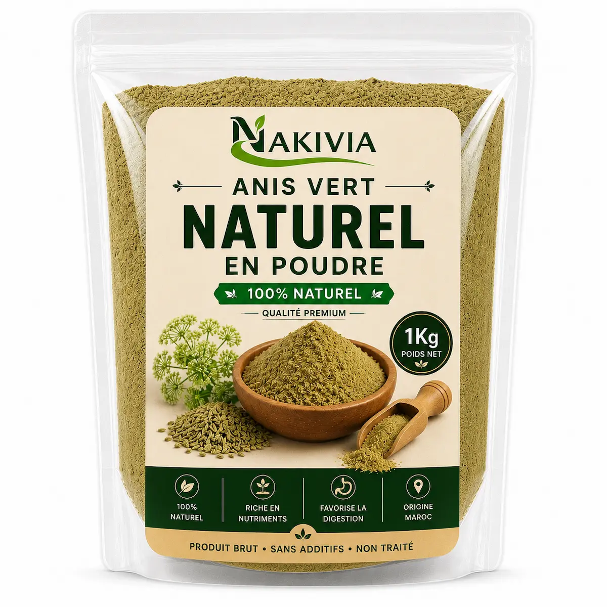 Anis Vert en Poudre – 1 kg