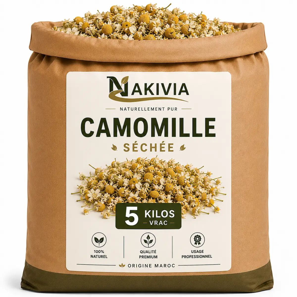 Camomille Séchée – 5 kg en vrac