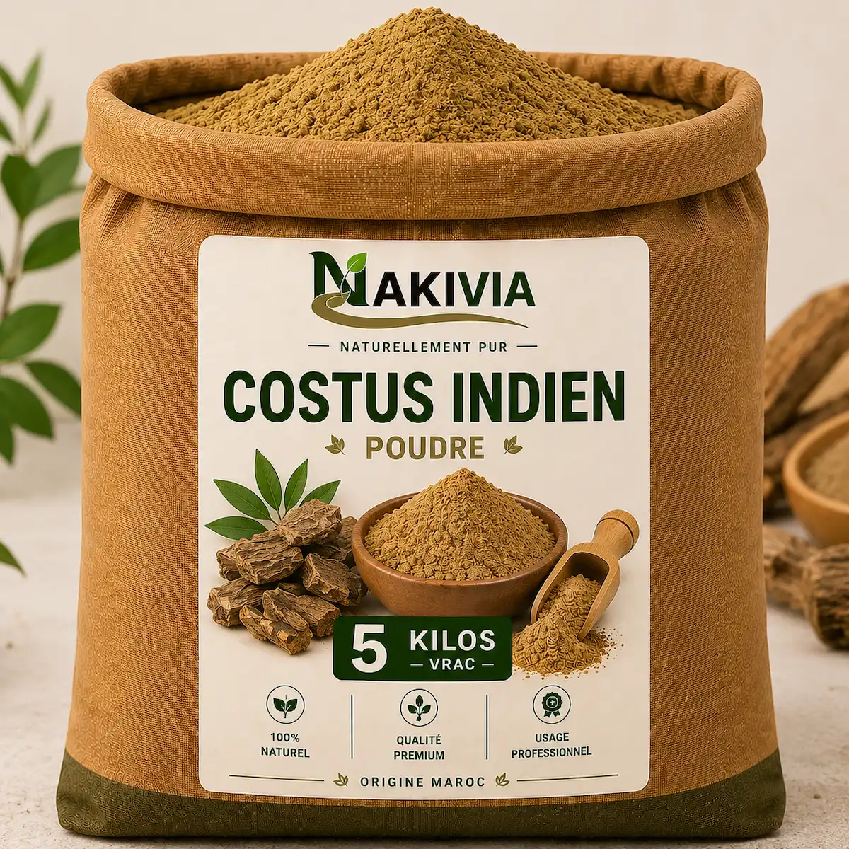 Costus Indien en Poudre – 5 kg en vrac