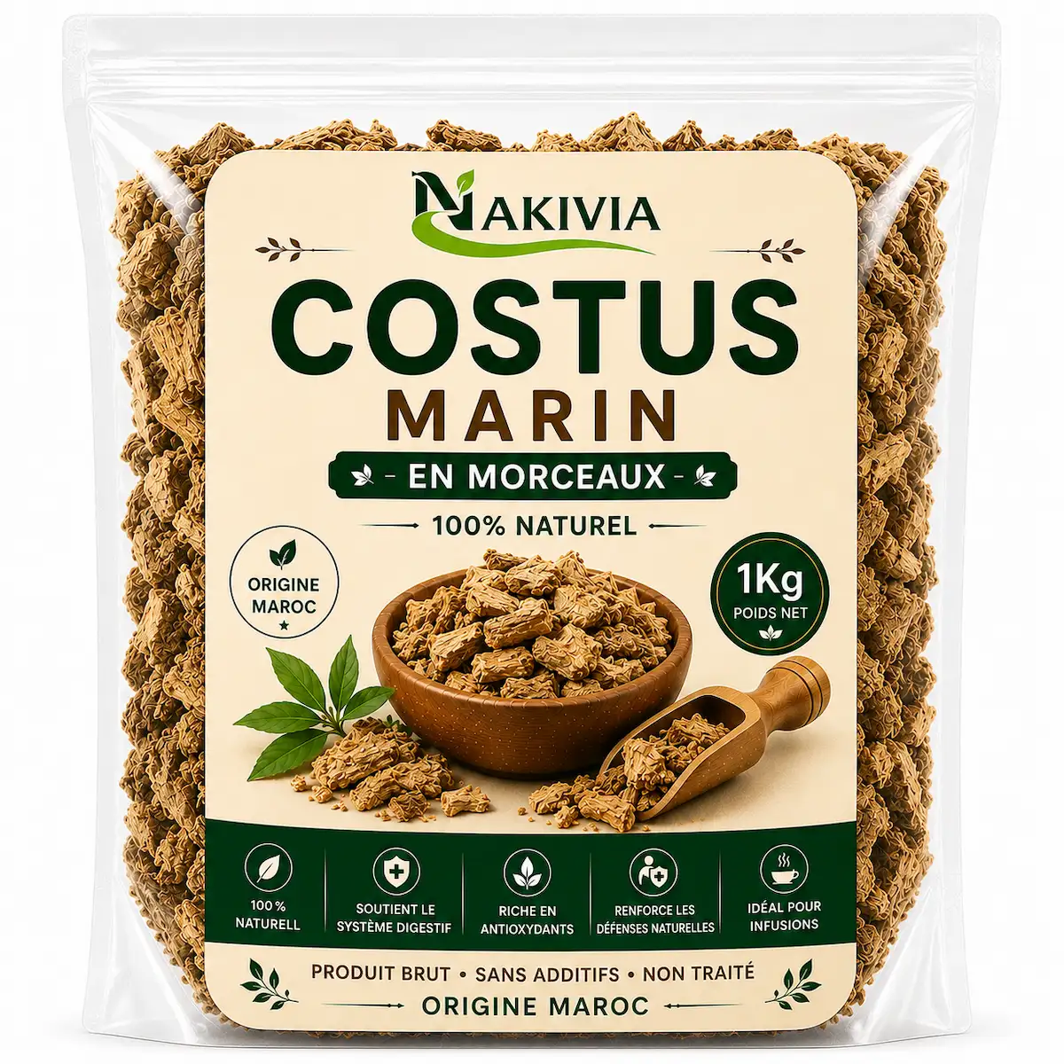 Costus Marin en Morceaux – 1 kg