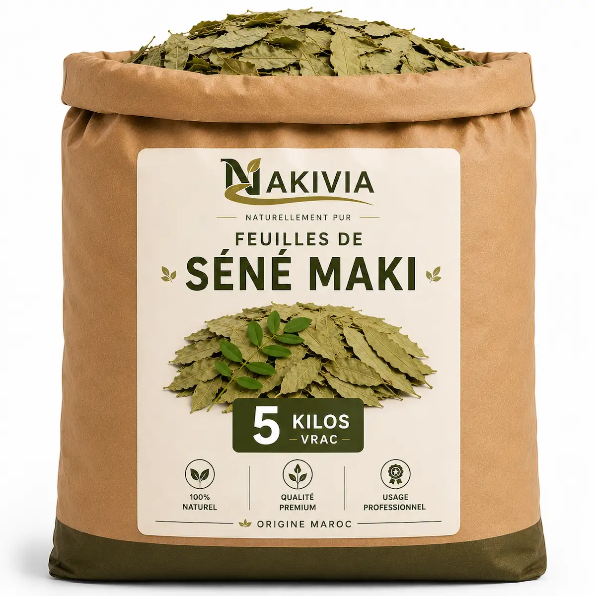 Feuilles de Séné Maki – 5 kg en vrac