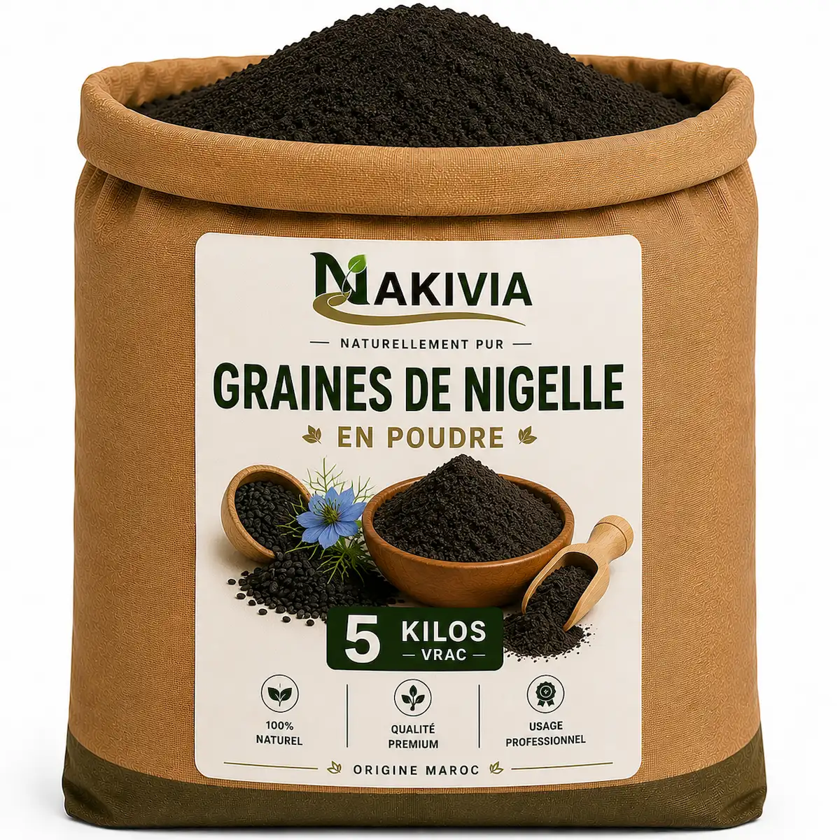 Graines de Nigelle en Poudre – 5 kg en vrac