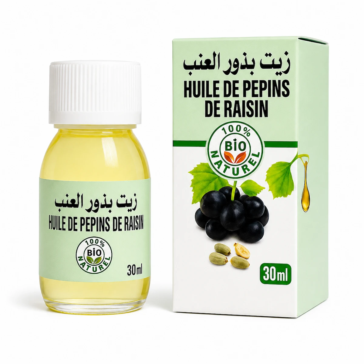 Huile de Pépins de Raisin 30ml – Lot de 12