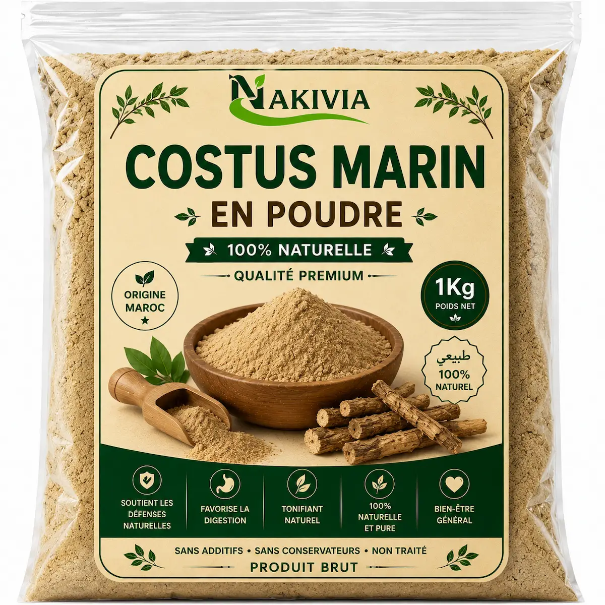 Costus Marin en Poudre – 1 kg