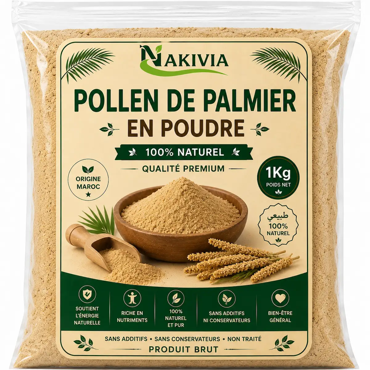 Pollen de Palmier en Poudre – 1 kg